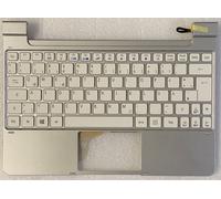Clavier Qwertz Allemand Acer Tablet Iconia W510 W510P W511 W511P 60.L0MN5.009 TOPCASE Blanc / Argenté