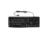 Geemarc KBSV3_BLK_GE Clavier USB Allemand, QWERTZ, Windows® Noir Extragroße Tasten