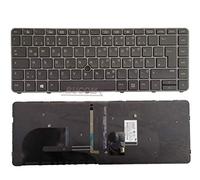 Clavier QWERTZ pour HP Elitebook G3 745 840 848 avec cadre rétroéclairé