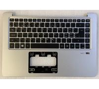 Clavier Qwertz Swiss-Allemand Acer Aspire SF314-51 6B.GKBN5.024 LV4P_A51BWL AEZ8VS01110 NKI14170JS NK.I1417.0JS NSK-RDEBU 0KN1-092SF13 TOPCASE Noir / Argenté rétroéclairé