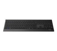 RAPOO RP E9500M UI-B sans Fil Multi-Mode E9500M Clavier - Noir (Mise en Page des États-Unis QWERTY)