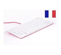 Clavier - RASPBERRY PI - AZERTY - Blanc / Framboise - USB - Touche 'Super'