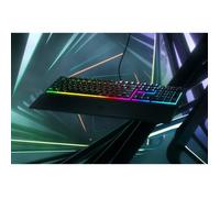 Razer Clavier gamer Ornata V3 – Profil bas, Méca-membrane, Repose-poignet, US Noir