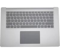 Clavier repose-main avec pavé tactile pour ordinateur portable Microsoft Surface 3/4/5 13,5" 15", clavier 1873 1951 (clavier argenté de 13,5")