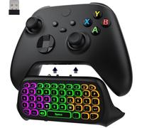 Clavier Rétro-Éclairage Rvb Compatible Avec Manette Xbox One, Xbox Series X/S, Clavier Jeu Sans Fil Avec Récepteur 2,4G & Prise Audi