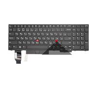 Clavier rétroéclairé américain russe pour ordinateur portable Lenovo, compatible avec Thinkpad E580, E585, T590, E590, E595, L580, L590, P52, P53, P72, P73, 01YP560, 01YP640(RU Black Backlight)