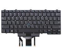 Clavier rétroéclairé avec pointeur pour ordinateur portable Dell Latitude E5450 E7450 0D19TR D19TR PK1313D4B00 SN7230BL 13102900091 Noir