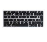 Clavier Rétroéclairé Espagnol Bluetooth Compact Slim X1 sans Pavé Num Gris