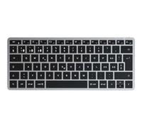 Clavier Rétroéclairé Espagnol Bluetooth Compact Slim X1 sans Pavé Num Satechi Gris