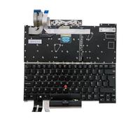 Clavier rétroéclairé pour ordinateur portable Lenovo (version américaine, espagnole, brésilienne, portugaise) pour Thinkpad T14S Gen 1 / P1 3 X1 pour Extreme 3rd Facile à remplacer(PT Backlit Point)