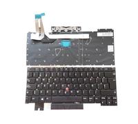 Clavier rétroéclairé pour ordinateur portable Lenovo (version américaine, espagnole, brésilienne, portugaise) pour Thinkpad T14S Gen 1 / P1 3 X1 pour Extreme 3rd Facile à remplacer(SP NoBacklit Point)