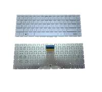 Clavier rétroéclairé US RU SP BR, Compatible avec HP ，Pavilion， X360 14-BS 14-BA 14T-BA 14M-BA 14-BW 14-BF 14G-BR 240 G6 245 G6 246 G6(RU Backlit Silver)
