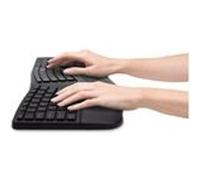 Clavier RF Sans Fil avec Bluetooth - Kensington Pro Fit Ergo QWERTY Anglais Britannique Noir Noir G
