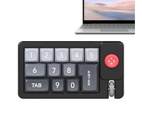 Clavier RGB Programmable Pavé numérique ergonomique pour une seule main | Clavier programmable Pour PC Femmes Hommes Bureau Streaming Direct Montage Vidéo Musique Graphisme Écriture Dactylographie