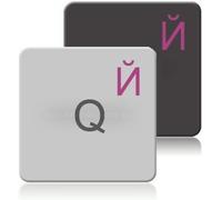 Clavier Russe [Rose - 14X14Mm] Autocollant Clavier Russe Macbook Claviers
