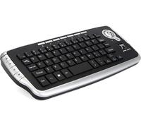 Clavier sans fil 2,4 GHz avec souris trackball, télécommande à molette pour Android TV BOX Smart TV PC Notebook Argent