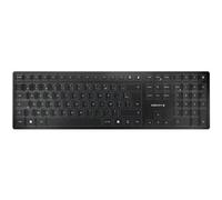 Clavier sans fil 2,4 GHz, Bluetooth - CHERRY KW 9100 SLIM - Rechargeable - Noir