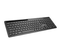 Clavier sans fil 2.4Gh/BT HEDEN 104keys, support tél intégré connexion BT3.0&BT5.0&2.4Ghz pile inclus, noir