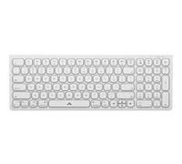 Clavier Sans Fil AZERTY Rechargeable USB-C Modèle Echelon 109 Touches Compact A-Logic Blanc Blanc G