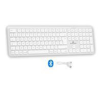 Clavier sans fil Bluetooth - BLUESTORK - MAC - Full size - Compatible Mac - Blanc