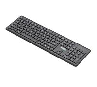 Clavier Sans Fil Bluetooth Cyclee avec Mini Récepteur USB et USB-C 2.4Ghz, Noir