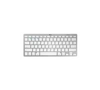 Trust Nado clavier Universel Bluetooth AZERTY Français Métallique, Blanc