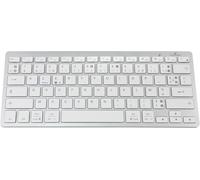 - Clavier Sans Fil Bluetooth Pour Pc, Compatible Avec Windows 11,10, 8, Et Mac Os - Mini Clavier Pc/Mac Français Azerty, Compact, Ultra Mince, Léger, Silencieux - Nouveau 2024 (Blanc)