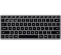 Clavier Sans Fil Bluetooth Slim X1 Qwerty Anglais, Clavier Rétroéclairé, Multi-Dispositif, Lumineux Pour Macbook Pro/Air, Ipad Pro/Air, Mac Mini, Imac Et Plus ¿ Gris, Layout Us