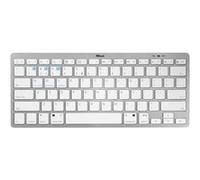 Trust Nado clavier Universel Bluetooth AZERTY Français Métallique, Blanc