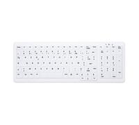 Clavier sans fil - CHERRY - AK-C7000F-FU1-W/FR - Compact - Pavé numérique lavable - USB blanc