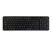 Contour Balance Keyboard Black Wireless | Clavier sans Fil avec récepteur Bluetooth | Mise en Page française | Super Mince|Pavé numérique+Touches multimédias | Maison et Bureau | pour Windows et Mac