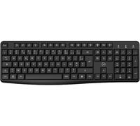 Clavier sans Fil Deluxe Keyboard - Récepteur USB et USB-C, Frappe précise, Touches Souples et silencieuses, Pavé numérique, Disposition AZERTY - Noir