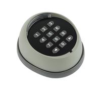 Clavier sans fil en metal pour ouvre-porte de garage, code tournant 433 MHz, controle d'acces de haute qualite( Noir gris)