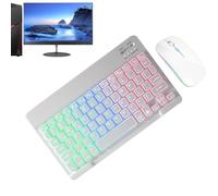 Clavier sans fil et rétro-éclaircissements de souris - 7 Color Backlight Clavier, clavier sans fil mince | Clavier sans fil portable pour l'école, le bureau, les affaires, la souris sans fil rétro-écl