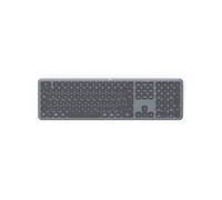 Hama WK-550 Clavier sans Fil Noir et Gris (Puce QWERTY Polonaise, Multi-appareils, Clavier Bluetooth, récepteur USB, PC, Tablette, numérique, Piles et Touches silencieuses)