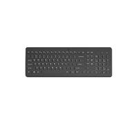 HP 220 - Tastatur - kabellos - 2,4 GHz - QWERTY - International Englisch - Schwarz - recycelbare Verpackung (805T2AA#ABB)