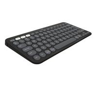Logitech Pebble Keys 2 K380s - Clavier - sans fil - Bluetooth LE - QWERTY - International US - graphite ton sur ton