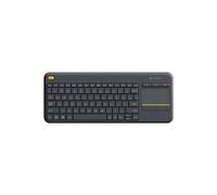 Logitech Wireless Touch Keyboard K400 Plus clavier RF sans fil AZERTY Français Noir