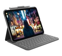 Clavier sans fil - LOGITECH - Slim Folio - QWERTZ Allemand - Gris Oxford - pour iPad 10,2""
