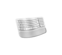 CLAVIER ERGONOMIQUE SANS FIL AZERTY LOGITECH WAVE KEYS POUR MAC BLUETOOTH BLANC
