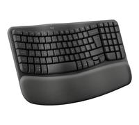 Clavier sans fil LOGITECH Wave Keys ergonomique + repose poignets