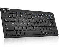 Clavier Sans Fil Mini 2.4G, Ultra-Mince Azerty Clavier Batterie Longue Durée Avec 12 Raccourcis Multimédias, Pour Windows 11 10, Pc, Ordinateur Bureau/Portable