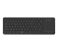 Clavier sans fil MOBILITY ML306643 AZERTY pour Smart TV et PC Windows Touchpad Noir USB 2,4 GHz