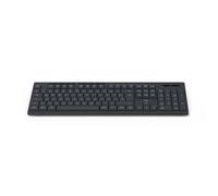 Hama Clavier sans fil WK-200 – batterie, 8 touches média, noir, QWERTZ DE