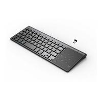 Clavier sans fil Portable 2.4G, 2 en 1, 59 touches, pavé tactile de grande taille, Compatible avec HTPC, système d'exploitation Windows