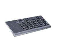 Clavier sans fil portable mince 2,4 GHz avec pavé tactile pour PC/ordinateur portable/boîtier TV informatique clavier