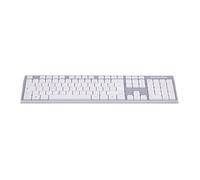 T'nB Classy - Clavier - rechargeable - sans fil - 2.4 GHz, Bluetooth - AZERTY - Français - gris, blanc - boîte G
