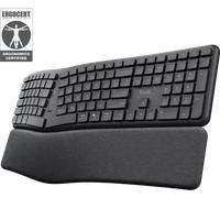 Trust Clavier Keyra Full size sans fil 2.4 GHz et Bluetooth AZERTY Français Noir
