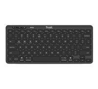 Trust Clavier sans fil compact Lyra – récepteur USB, touches silencieuses