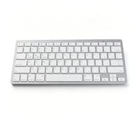Clavier sans Fil Ultra-Mince, pavé numérique BT résistant aux éclaboussures, Clavier bilingue pour PC, Ordinateur, argenté